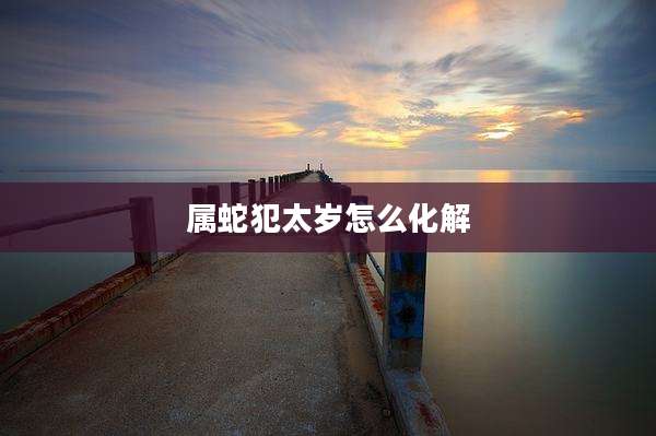 属蛇犯太岁怎么化解