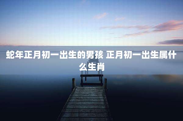 蛇年正月初一出生的男孩 正月初一出生属什么生肖