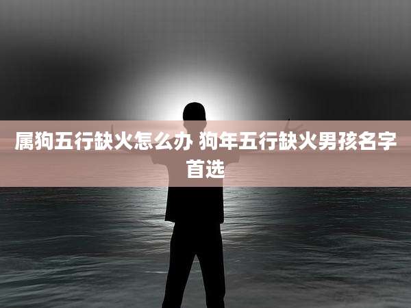 属狗五行缺火怎么办 狗年五行缺火男孩名字首选