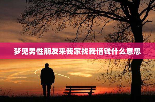 梦见男性朋友来我家找我借钱什么意思