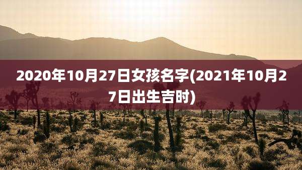 2020年10月27日女孩名字(2021年10月27日出生吉时)