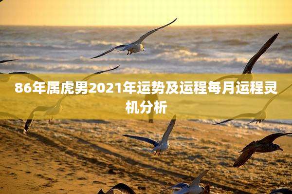 86年属虎男2021年运势及运程每月运程灵机分析
