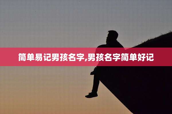 简单易记男孩名字,男孩名字简单好记