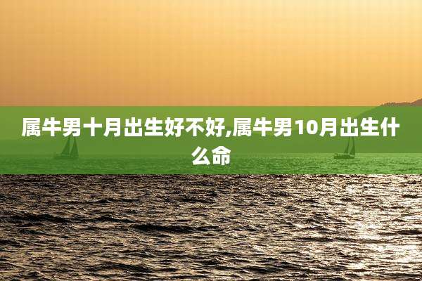 属牛男十月出生好不好,属牛男10月出生什么命