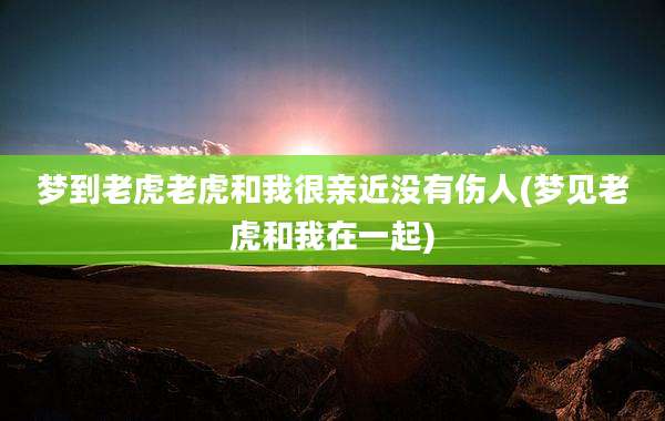 梦到老虎老虎和我很亲近没有伤人(梦见老虎和我在一起)