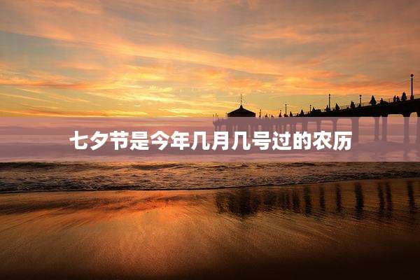 七夕节是今年几月几号过的农历