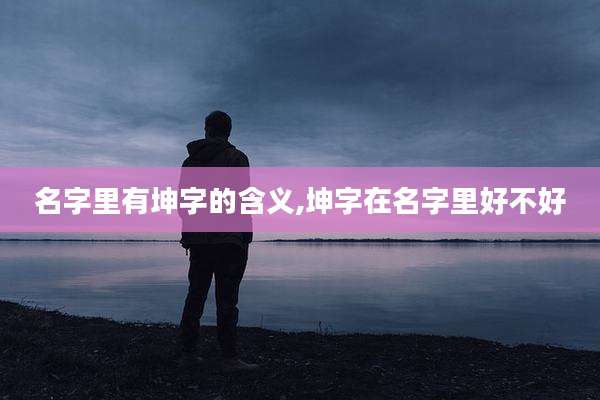 名字里有坤字的含义,坤字在名字里好不好