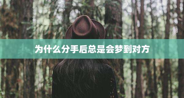 为什么分手后总是会梦到对方