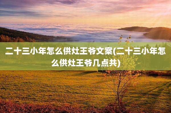 二十三小年怎么供灶王爷文案(二十三小年怎么供灶王爷几点共)