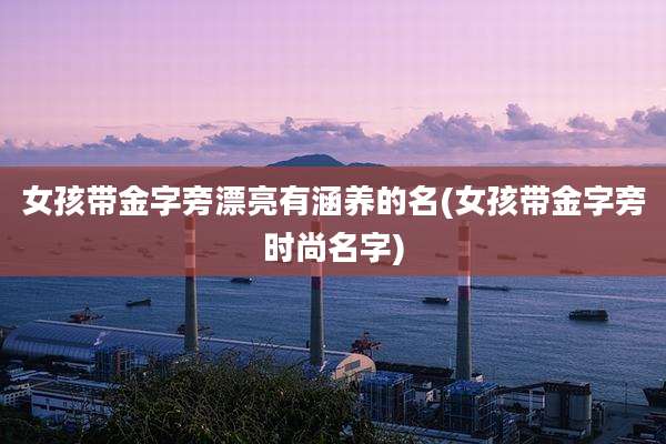 女孩带金字旁漂亮有涵养的名(女孩带金字旁时尚名字)