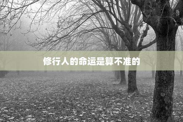 修行人的命运是算不准的