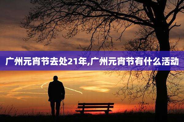 广州元宵节去处21年,广州元宵节有什么活动