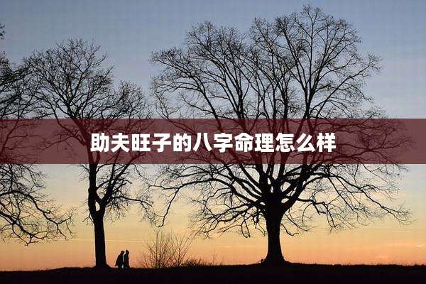 助夫旺子的八字命理怎么样