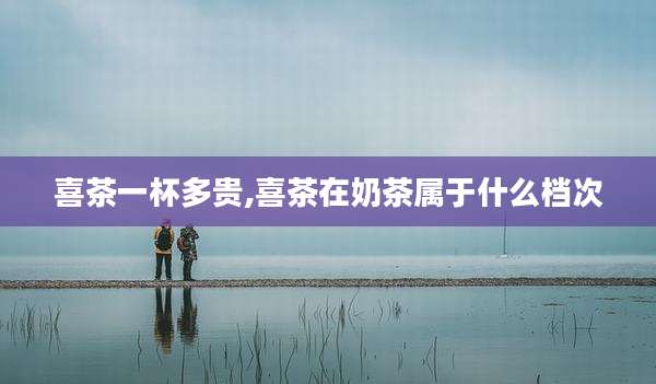 喜茶一杯多贵,喜茶在奶茶属于什么档次