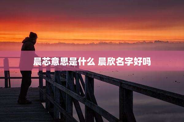 晨芯意思是什么 晨欣名字好吗