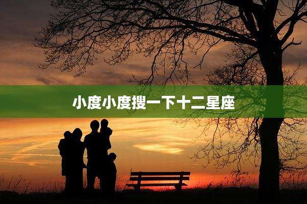 小度小度搜一下十二星座