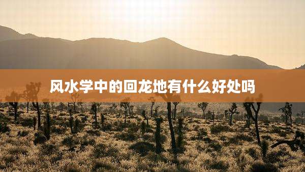 风水学中的回龙地有什么好处吗