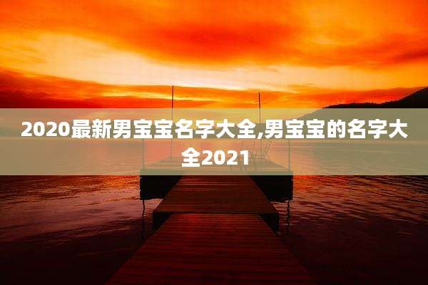 2020最新男宝宝名字大全,男宝宝的名字大全2021