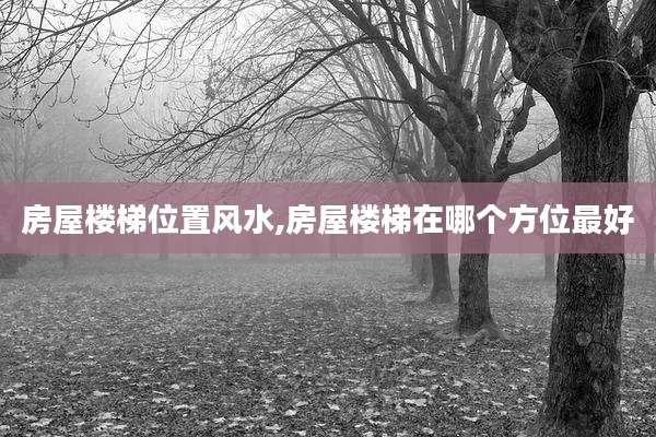 房屋楼梯位置风水,房屋楼梯在哪个方位最好