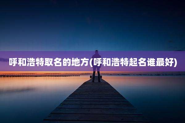 呼和浩特取名的地方(呼和浩特起名谁最好)