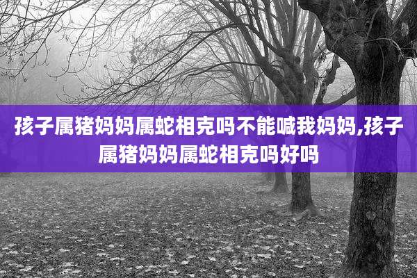 孩子属猪妈妈属蛇相克吗不能喊我妈妈,孩子属猪妈妈属蛇相克吗好吗