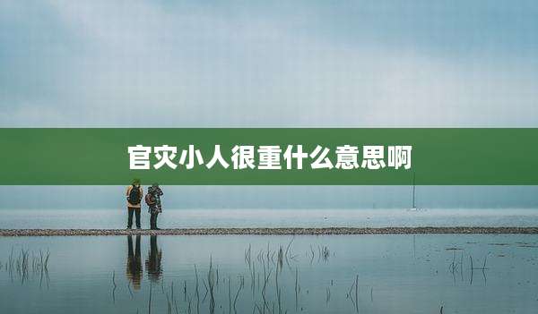 官灾小人很重什么意思啊