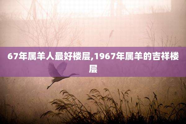 67年属羊人最好楼层,1967年属羊的吉祥楼层