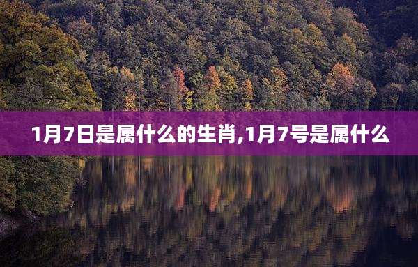 1月7日是属什么的生肖,1月7号是属什么