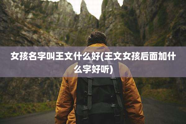 女孩名字叫王文什么好(王文女孩后面加什么字好听)