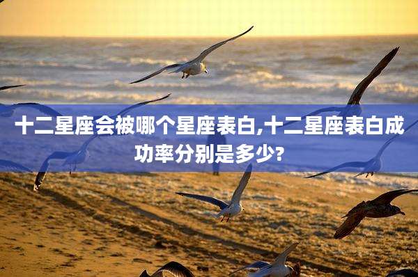 十二星座会被哪个星座表白,十二星座表白成功率分别是多少?