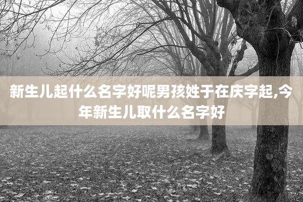新生儿起什么名字好呢男孩姓于在庆字起,今年新生儿取什么名字好