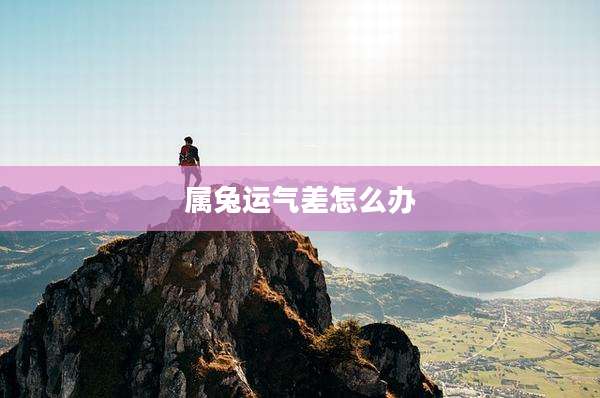 属兔运气差怎么办