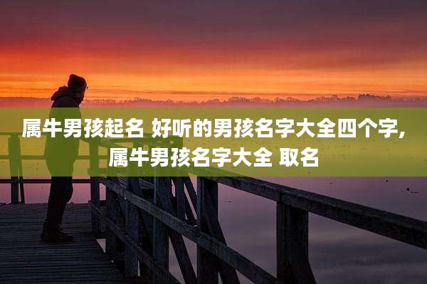 属牛男孩起名 好听的男孩名字大全四个字,属牛男孩名字大全 取名