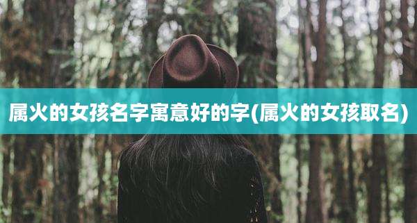 属火的女孩名字寓意好的字(属火的女孩取名)