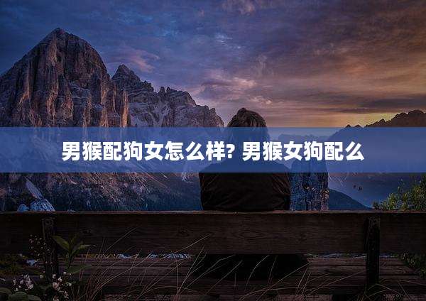 男猴配狗女怎么样? 男猴女狗配么