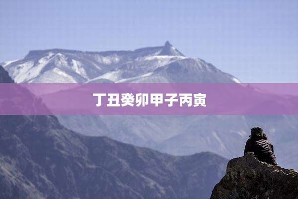 丁丑癸卯甲子丙寅
