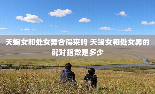 天蝎女和处女男合得来吗 天蝎女和处女男的配对指数是多少