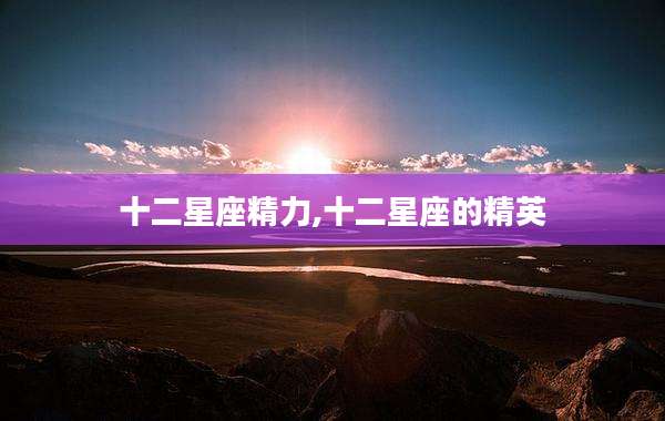 十二星座精力,十二星座的精英