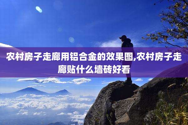 农村房子走廊用铝合金的效果图,农村房子走廊贴什么墙砖好看