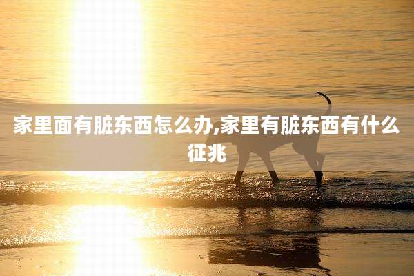 家里面有脏东西怎么办,家里有脏东西有什么征兆