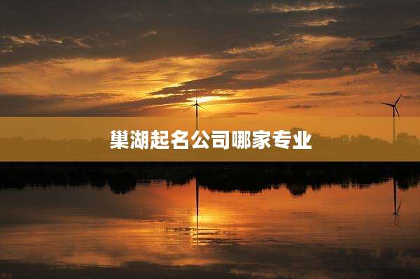 巢湖起名公司哪家专业