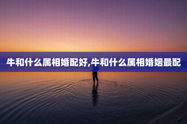牛和什么属相婚配好,牛和什么属相婚姻最配