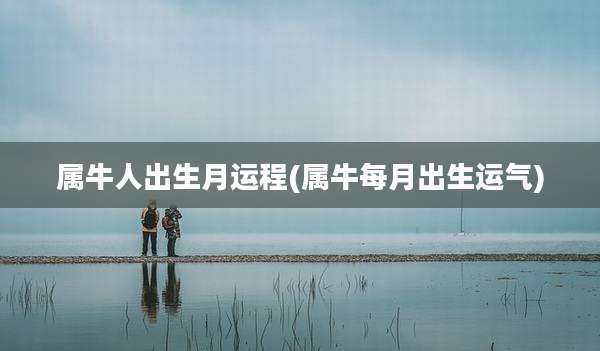 属牛人出生月运程(属牛每月出生运气)