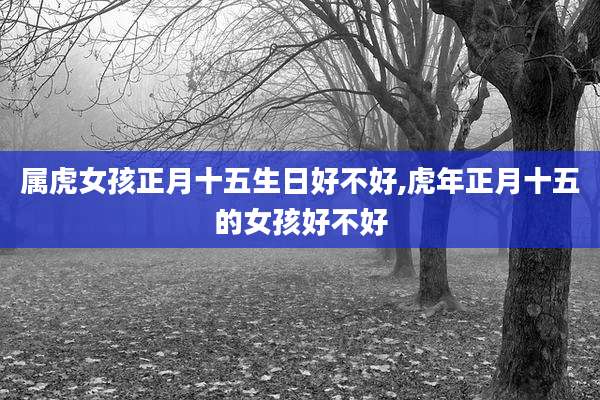 属虎女孩正月十五生日好不好,虎年正月十五的女孩好不好