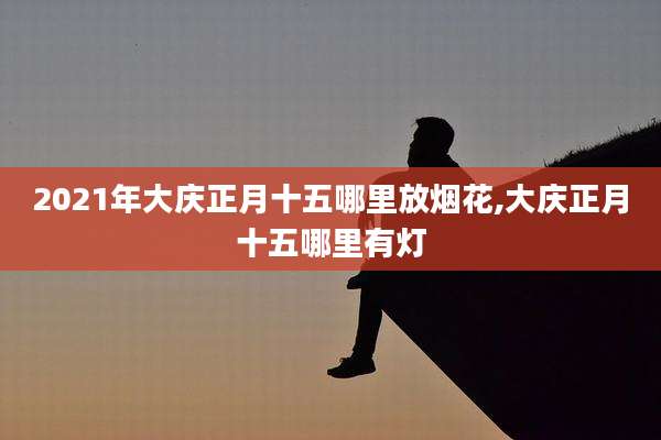 2021年大庆正月十五哪里放烟花,大庆正月十五哪里有灯
