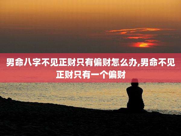 男命八字不见正财只有偏财怎么办,男命不见正财只有一个偏财