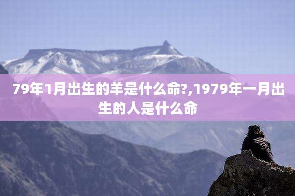 79年1月出生的羊是什么命?,1979年一月出生的人是什么命
