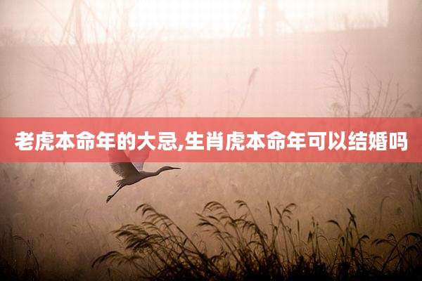 老虎本命年的大忌,生肖虎本命年可以结婚吗