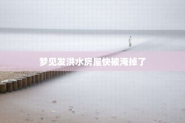 梦见发洪水房屋快被淹掉了