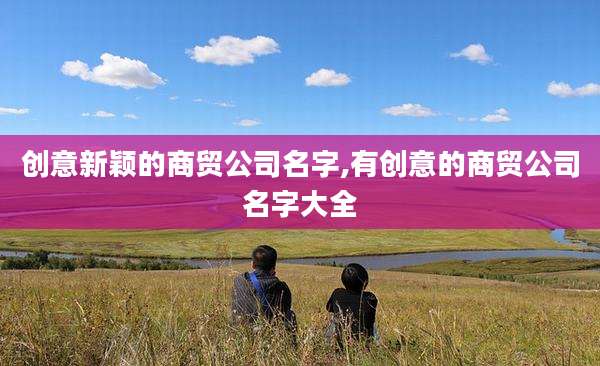 创意新颖的商贸公司名字,有创意的商贸公司名字大全